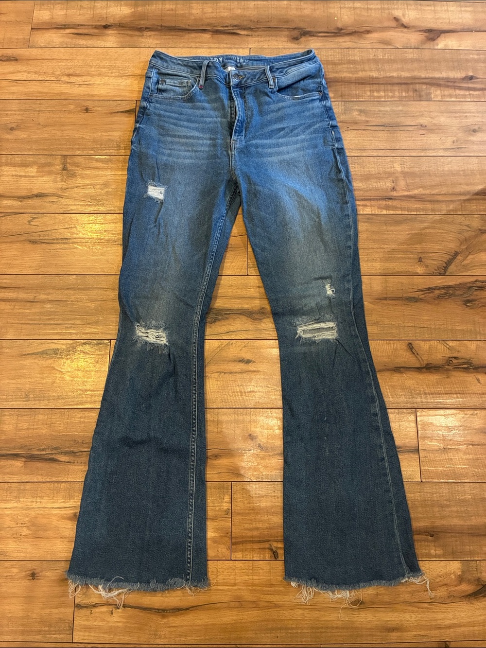 Idyllwind by Miranda Lambert Dark Blue Distressed Flare Western Jeans